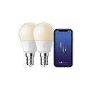 Nordlux WIFI LED Smart gloeilamp SMART set van 2 C45 E14 4,5W 470lm 2200-6500K 200� CRI 80 dimbaar