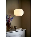 Nordlux Pendelarmatuur MILFORD 30 2,0 E27 IP20, messing, opaalwit 