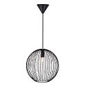Nordlux Pendelarmatuur BERONI 35 rond E27 IP20, zwart dimbaar