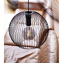 Nordlux Pendelarmatuur BERONI 35 rond E27 IP20, zwart dimbaar