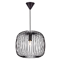 pendant luminaire BERONI 40 E27 IP20, black 