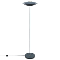 Staande lamp BRETAGNE G9 IP20, grijs, messing geborsteld 