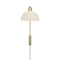 Wandarmatuur ELLEN 20 E14 IP20, messing dimbaar