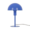 Tafelarmatuur ELLEN MINI halfrond, met Schakelaar, met Lamphouder E14 IP20, blauw, glanzend 