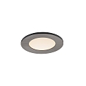 Nordlux Downlight LEONIS set van 1 IP65, nikkel geborsteld 