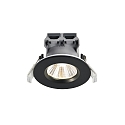 Nordlux Downlight FREMONT set van 3 IP65, zwart dimbaar