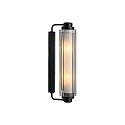 Nordlux Wandarmatuur NIMAL E14 IP44, zwart dimbaar
