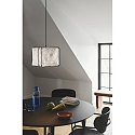 Nordlux Pendelarmatuur CARDINE 35 E27 IP20, zwart, wit mat dimbaar
