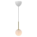 Nordlux Pendelarmatuur FRANCA 13 E14 IP20, glanzend, messing, wit dimbaar