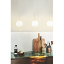 Nordlux Pendelarmatuur FRANCA 13 E14 IP20, glanzend, messing, wit dimbaar