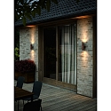 Nordlux outdoor wall luminaire KYKLOP RIPPLE GU10 IP54, mat, rust 