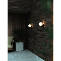Nordlux outdoor wall luminaire HAYLEY E27 IP44, brown, mat, metallic, white 
