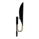 design for the people by Nordlux wall luminaire SPARGO E27 IP20, mat, brass, black 