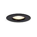 Nordlux Downlight ROSALEE IP65,IP20, zwart dimbaar