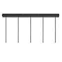 Nordlux Pendelarmatuur TILO 5-vlams, rond GU10 IP20, zwart dimbaar