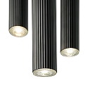Nordlux Pendelarmatuur VICO 3-vlams GU10 IP20, zwart dimbaar