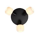 Nordlux Plafondarmatuur MILFORD MINI 3-vlams E14 IP20, zwart dimbaar