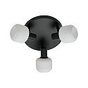 Nordlux Plafondarmatuur MILFORD MINI 3-vlams E14 IP20, zwart dimbaar