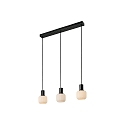 Pendelarmatuur MILFORD MINI 3-vlams E14 IP20, zwart dimbaar
