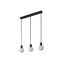 Nordlux Pendelarmatuur MILFORD MINI 3-vlams E14 IP20, zwart dimbaar