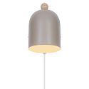 Nordlux wall luminaire GASTON E27 IP20, light brown 