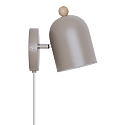 Nordlux wall luminaire GASTON E27 IP20, light brown 