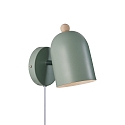 Wandarmatuur GASTON E27 IP20, groen 