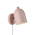 Wandarmatuur GASTON E27 IP20, lichtroze 