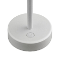 Nordlux battery table lamp ELLEN TO-GO without charger, with IP charging station IP44, mat, white dimmable