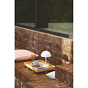 Nordlux battery table lamp ELLEN TO-GO without charger, with IP charging station IP44, mat, white dimmable