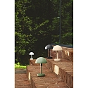 Nordlux battery table lamp ELLEN TO-GO without charger, with IP charging station IP44, mat, white dimmable