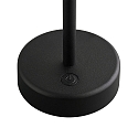 Nordlux battery table lamp ELLEN TO-GO without charger, with IP charging station IP44, mat, black dimmable