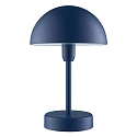 Tafellamp op batterijen ELLEN TO-GO zonder Lader, met IP Oplaadstation IP44, blauw, mat dimbaar