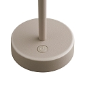Nordlux Tafellamp op batterijen ELLEN TO-GO zonder Lader, met IP Oplaadstation IP44, beige, mat dimbaar