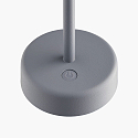 Nordlux Tafellamp op batterijen ELLEN TO-GO zonder Lader, met IP Oplaadstation IP44, grijs, mat dimbaar