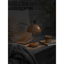 Nordlux Tafellamp op batterijen ELLEN TO-GO zonder Lader, met IP Oplaadstation IP44, bruin, mat dimbaar