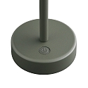 Nordlux battery table lamp ELLEN TO-GO without charger, with IP charging station IP44, mat, olive green dimmable