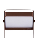 Nordlux battery solar lamp SAULIO adjustable, with handle, sea-air resistant IP44, brown, mat dimmable