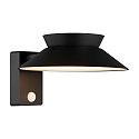 Wandlamp op zonne-energie JUSTINA met sensor IP44, zwart 