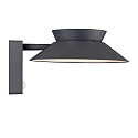 Wandlamp op zonne-energie JUSTINA met sensor IP44, antraciet 