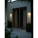 Wandlamp op zonne-energie JUSTINA met sensor IP44, antraciet 