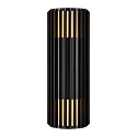 Nordlux outdoor wall luminaire ALUDRA DOUBLE E27 IP54, seaside black dimmable