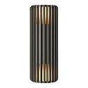 Nordlux outdoor wall luminaire ALUDRA DOUBLE E27 IP54, seaside anthracite dimmable