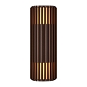 Nordlux outdoor wall luminaire ALUDRA DOUBLE E27 IP54, seaside metallic brown dimmable