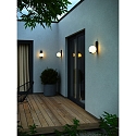Nordlux wall luminaire DALIUS E27 IP44, black dimmable