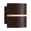 Nordlux wall luminaire SIBELIS UP/DOWN E27 IP44, brown, metallic dimmable