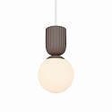 Nordlux Pendelarmatuur SADIE E14 IP20, lichtbruin dimbaar