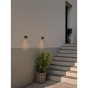 Nordlux outdoor wall luminaire DION SINGLE GU10 IP44, rust dimmable