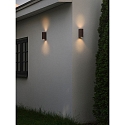 Nordlux outdoor wall luminaire DION DOUBLE GU10 IP44, rust dimmable