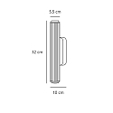Wandarmatuur VIRELLE 32 IP44, zwart dimbaar